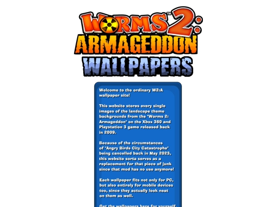 worms2wallpapers screenshot