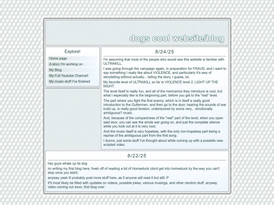 blog screenshot