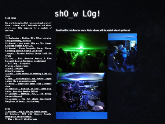 showlog screenshot