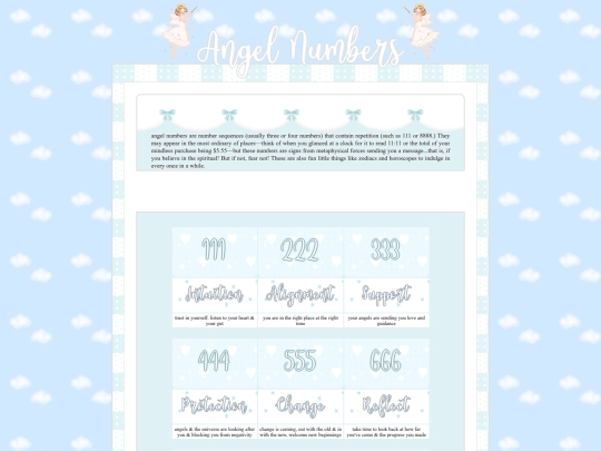 esoterica/angelnumbers screenshot
