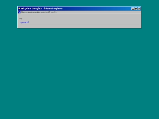about/thoughts screenshot