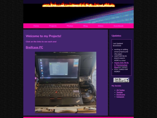 Pages/Projects screenshot