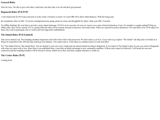rules screenshot