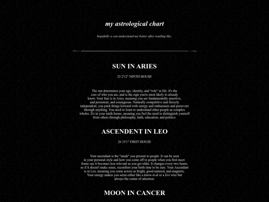 astrology screenshot