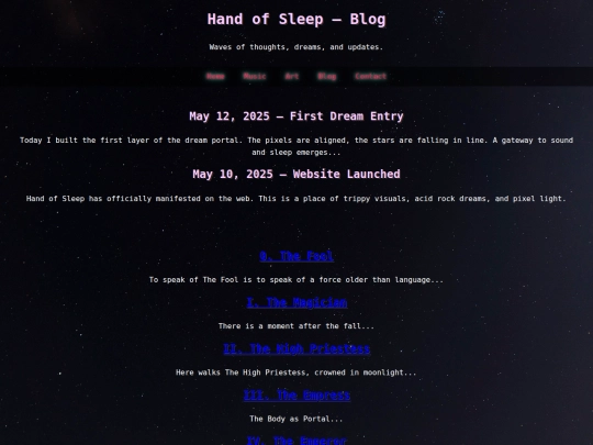 blog screenshot