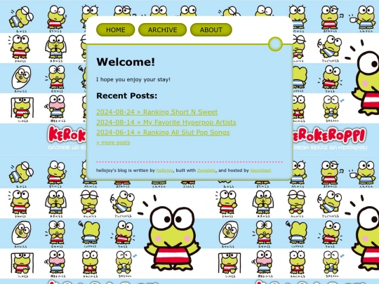 zonelet/blog screenshot