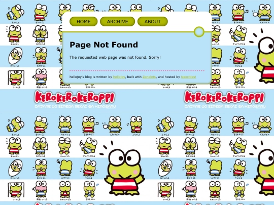 zonelet/not_found screenshot
