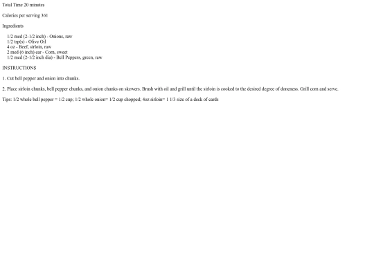 Index Data/Recipes - Curves/Beef Skewers With Grilled Corn screenshot