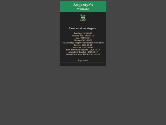 blog screenshot