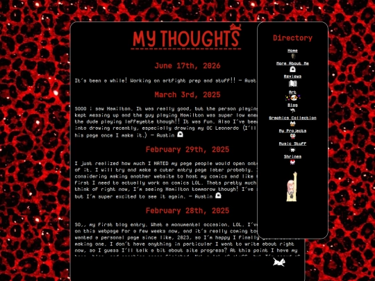 blog screenshot