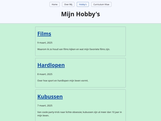 hobbys screenshot