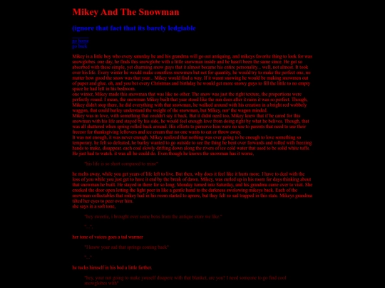 mikey_and_the_snowman screenshot