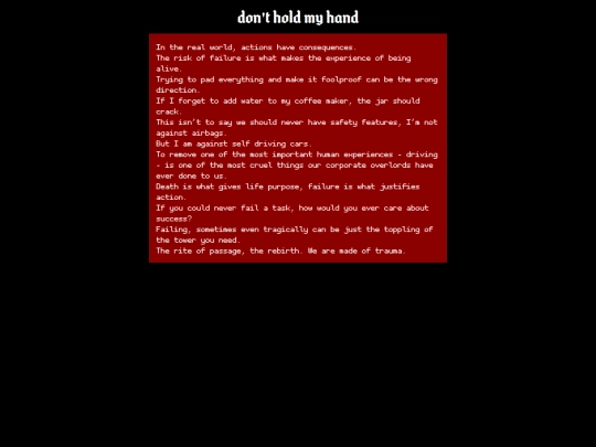 writing/articles/dont-hold-my-hand screenshot