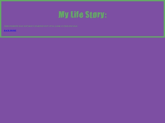 webpages/mylifestory screenshot