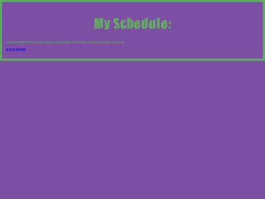 webpages/schedule screenshot