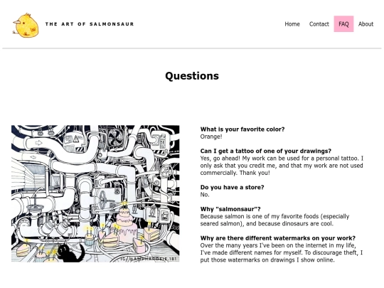 FAQ screenshot