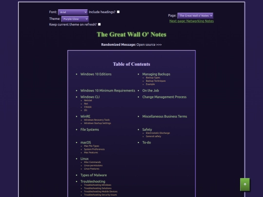 index screenshot