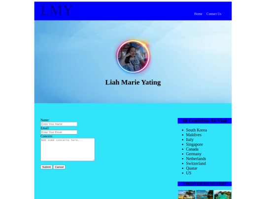 contact us screenshot
