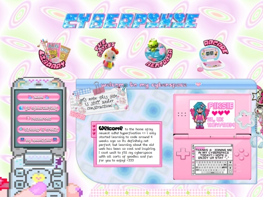 mainpage/cyberpiksie screenshot