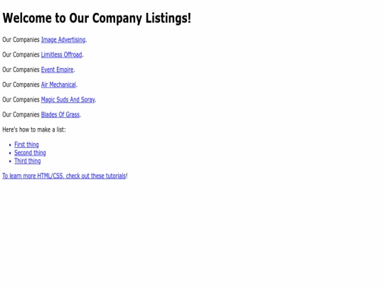 index screenshot