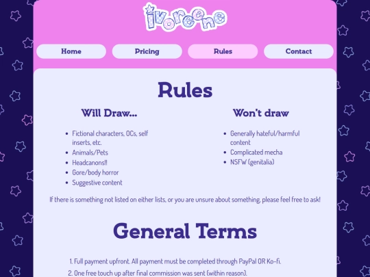 rulesnterms screenshot