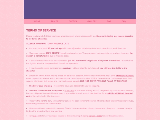 tospage screenshot