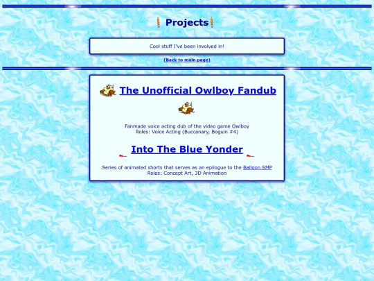 projects screenshot