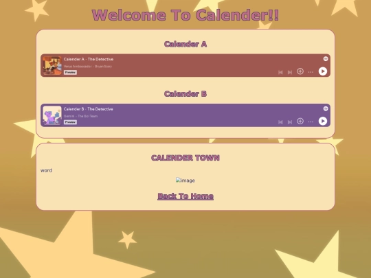 Calendertown/Calendertown screenshot