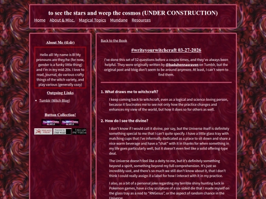 Magical Topics/musingsandjournaling/writeyourwitchcraft screenshot