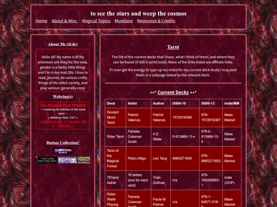 Magical Topics/tarot screenshot