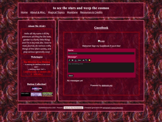 guestbook screenshot