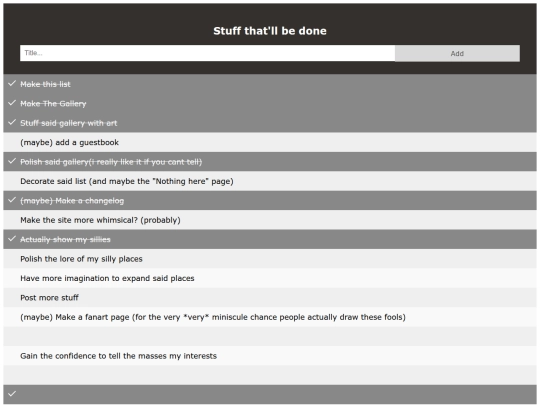 Thelist screenshot
