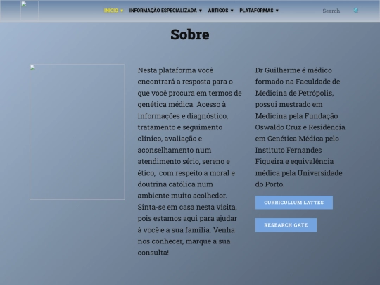 Sobre screenshot