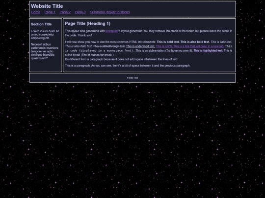 index screenshot