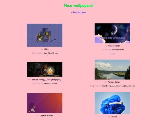 wallpapers screenshot