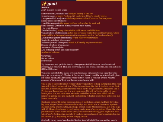 goat/nachos screenshot