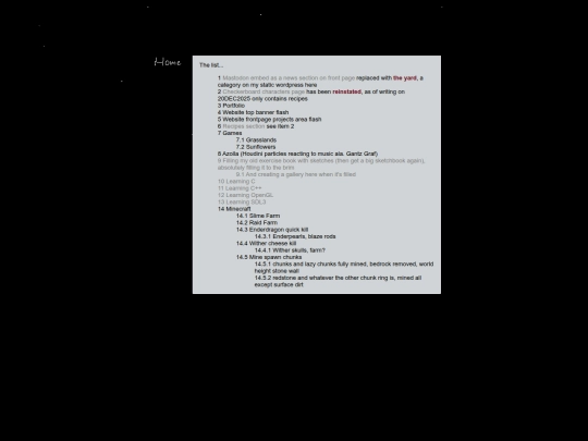 projects screenshot