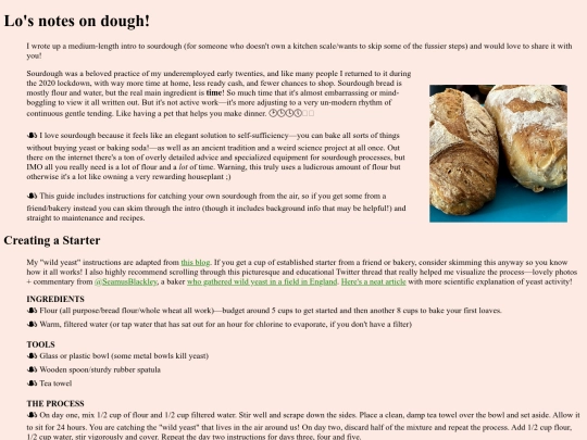 sourdough screenshot