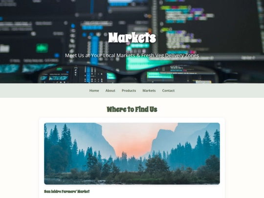 markets screenshot