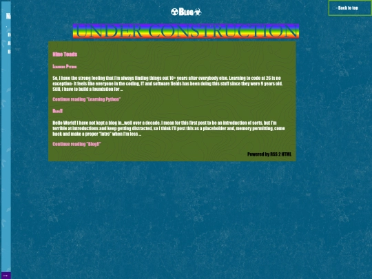 blog screenshot