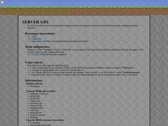 es/minecraft/server screenshot
