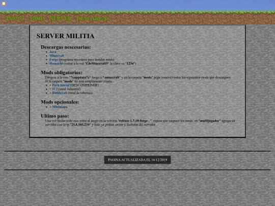 es/minecraft/serverMilitia screenshot