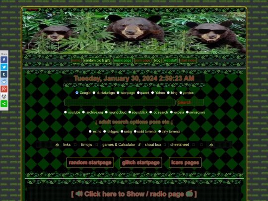startpage screenshot