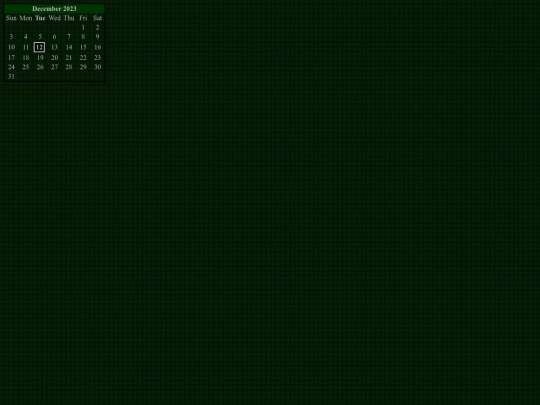 stuff/cal screenshot