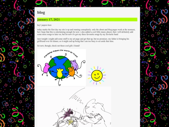 blog screenshot