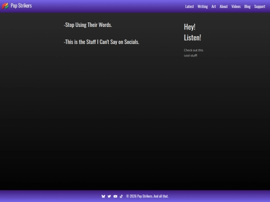 blog screenshot