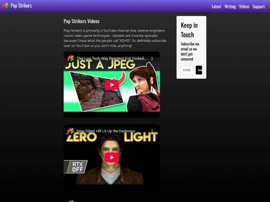 videos screenshot