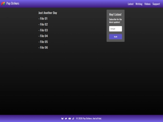 writing screenshot