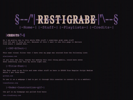 credits screenshot