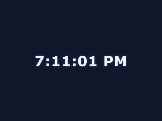 clock screenshot